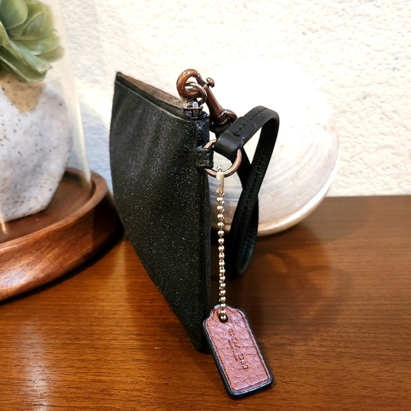 Coach Glitter Shimmer Wristlet Clutch Wallet - Picture 5 of 11